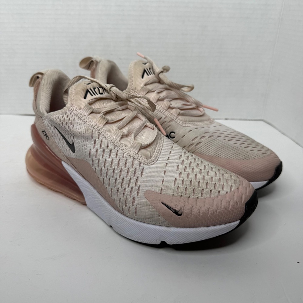 Nike Air Max 270 Sneakers Womens 8.5 Barely Rose Pink AH6789-604 Running Shoes